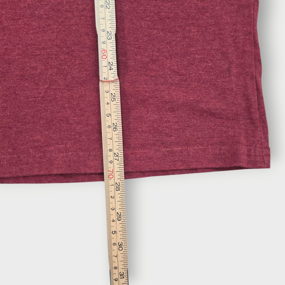 Prana Later Alligator Gator Burgundy RED Mens Size Large Soft Tee Organic Cotton - Picture 6 of 9